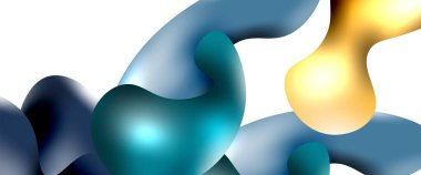 Kabarcıklar soyut arkaplan. Beyaz vektör şablonunda sıvı sıçramaları