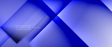 Kare şekiller bileşimi, akışkan geometrik soyut arkaplan. 3B gölge efektleri, modern tasarım şablonu