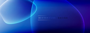 Vektör soyut arkaplan - sıvı kabarcıklar, gölgeler ve ışık efektleri ile sıvı gradyan şekiller. Metin için parlak tasarım şablonu