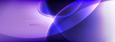 Vektör soyut arkaplan - sıvı kabarcıklar, gölgeler ve ışık efektleri ile sıvı gradyan şekiller. Metin için parlak tasarım şablonu