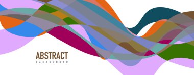 Akışkan dalga renkli soyut arkaplan. Dinamik renkli canlı vektör tasarımı