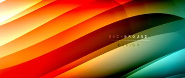 Gölge çizgileri ve parlayan ışık efekti ile akışkan gradyan dalgalar, kapak için modern akış hareketi soyut arkaplan, pankartlar, poster, afiş veya el ilanı