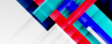 Gölge çizgileri, modern formlar, dikdörtgenler, kareler ve akışkan eğimlere sahip geometrik soyut arkaplanlar. Parlak renkli çizgiler serin arkaplanlar