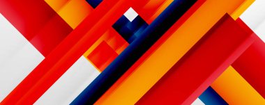 Gölge çizgileri, modern formlar, dikdörtgenler, kareler ve akışkan eğimlere sahip geometrik soyut arkaplanlar. Parlak renkli çizgiler serin arkaplanlar