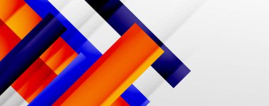 Gölge çizgileri, modern formlar, dikdörtgenler, kareler ve akışkan eğimlere sahip geometrik soyut arkaplanlar. Parlak renkli çizgiler serin arkaplanlar