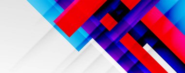 Gölge çizgileri, modern formlar, dikdörtgenler, kareler ve akışkan eğimlere sahip geometrik soyut arkaplanlar. Parlak renkli çizgiler serin arkaplanlar