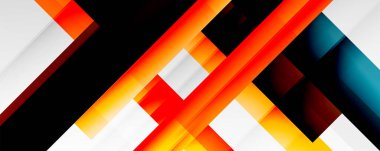 Gölge çizgileri, modern formlar, dikdörtgenler, kareler ve akışkan eğimlere sahip geometrik soyut arkaplanlar. Parlak renkli çizgiler serin arkaplanlar