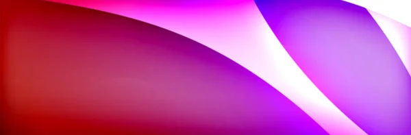 Fluide gradient néon ondes de couleur, fond abstrait vectoriel — Image vectorielle