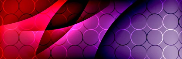 Жидкостный градиент неоновые волны цвета, векторный абстрактный фон — стоковый вектор
