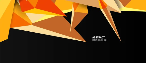 3d lage poly abstracte vorm achtergrond vector illustratie — Stockvector