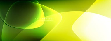 Vektör soyut arkaplan - sıvı kabarcıklar, gölgeler ve ışık efektleri ile sıvı gradyan şekiller. Metin için parlak tasarım şablonu