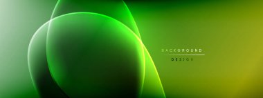 Vektör soyut arkaplan - sıvı kabarcıklar, gölgeler ve ışık efektleri ile sıvı gradyan şekiller. Metin için parlak tasarım şablonu