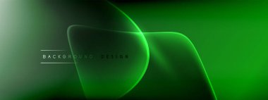 Vektör soyut arkaplan - sıvı kabarcıklar, gölgeler ve ışık efektleri ile sıvı gradyan şekiller. Metin için parlak tasarım şablonu