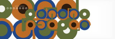 Kapaklar, afişler, el ilanları ve posterler ve diğer şablonlar için çemberler ve çizgiler soyut arkaplan