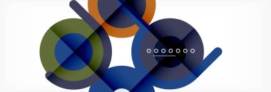 Kapaklar, afişler, el ilanları ve posterler ve diğer şablonlar için çemberler ve çizgiler soyut arkaplan