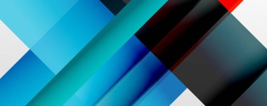 Gölge çizgileri, modern formlar, dikdörtgenler, kareler ve akışkan eğimlere sahip geometrik soyut arkaplanlar. Parlak renkli çizgiler serin arkaplanlar