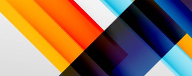 Gölge çizgileri, modern formlar, dikdörtgenler, kareler ve akışkan eğimlere sahip geometrik soyut arkaplanlar. Parlak renkli çizgiler serin arkaplanlar