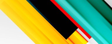 Gölge çizgileri, modern formlar, dikdörtgenler, kareler ve akışkan eğimlere sahip geometrik soyut arkaplanlar. Parlak renkli çizgiler serin arkaplanlar