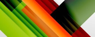 Gölge çizgileri, modern formlar, dikdörtgenler, kareler ve akışkan eğimlere sahip geometrik soyut arkaplanlar. Parlak renkli çizgiler serin arkaplanlar