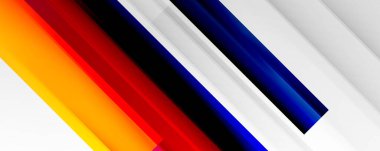 Gölge çizgileri, modern formlar, dikdörtgenler, kareler ve akışkan eğimlere sahip geometrik soyut arkaplanlar. Parlak renkli çizgiler serin arkaplanlar