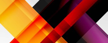 Gölge çizgileri, modern formlar, dikdörtgenler, kareler ve akışkan eğimlere sahip geometrik soyut arkaplanlar. Parlak renkli çizgiler serin arkaplanlar