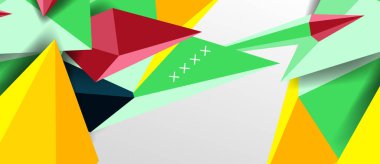 3d düşük poli soyut arka plan vektör çizimi