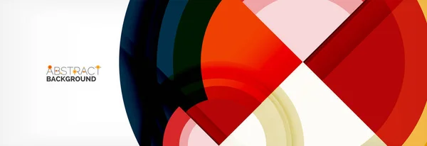 丸型、三角形、円。近代抽象的背景 — ストックベクタ