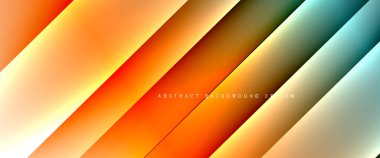 Dinamik diyagonal çizgileri olan akışkan eğimler soyut arkaplan. Dinamik ışık ve gölge efektleriyle parlak renkler. Vektör duvar kağıdı veya poster