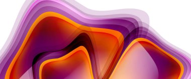 Çemberler ve baloncuklar soyut arka plan. Web pankartı, uygulama veya poster için sıvı yuvarlak şekiller