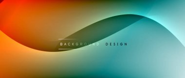 Gölge çizgileri ve parlayan ışık efekti ile akışkan gradyan dalgalar, kapak için modern akış hareketi soyut arkaplan, pankartlar, poster, afiş veya el ilanı