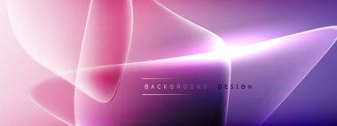 Vektör soyut arkaplan - sıvı kabarcıklar, gölgeler ve ışık efektleri ile sıvı gradyan şekiller. Metin için parlak tasarım şablonu