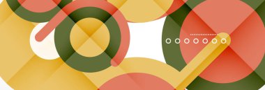 Kapaklar, afişler, el ilanları ve posterler ve diğer şablonlar için çemberler ve çizgiler soyut arkaplan