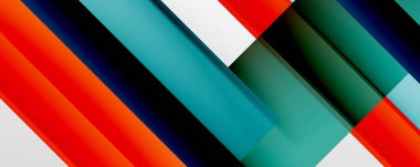 Gölge çizgileri, modern formlar, dikdörtgenler, kareler ve akışkan eğimlere sahip geometrik soyut arkaplanlar. Parlak renkli çizgiler serin arkaplanlar