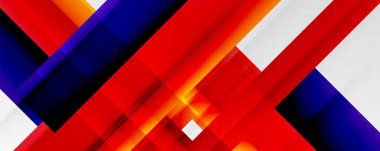 Gölge çizgileri, modern formlar, dikdörtgenler, kareler ve akışkan eğimlere sahip geometrik soyut arkaplanlar. Parlak renkli çizgiler serin arkaplanlar