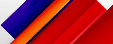 Gölge çizgileri, modern formlar, dikdörtgenler, kareler ve akışkan eğimlere sahip geometrik soyut arkaplanlar. Parlak renkli çizgiler serin arkaplanlar