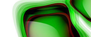 Çemberler ve baloncuklar soyut arka plan. Web pankartı, uygulama veya poster için sıvı yuvarlak şekiller