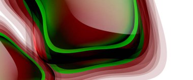 Çemberler ve baloncuklar soyut arka plan. Web pankartı, uygulama veya poster için sıvı yuvarlak şekiller