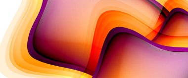 Çemberler ve baloncuklar soyut arka plan. Web pankartı, uygulama veya poster için sıvı yuvarlak şekiller