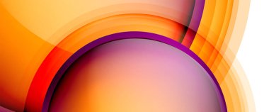 Çemberler ve baloncuklar soyut arka plan. Web pankartı, uygulama veya poster için sıvı yuvarlak şekiller