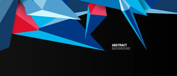 Illustration vectorielle de fond de forme abstraite basse 3d — Image vectorielle