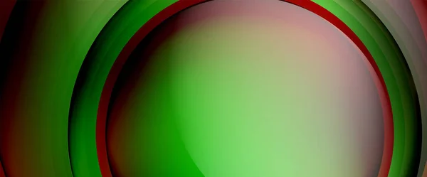 Kreise und Blasen abstrakten Hintergrund. Flüssige runde Formen für Web-Banner, App oder Poster — Stockvektor