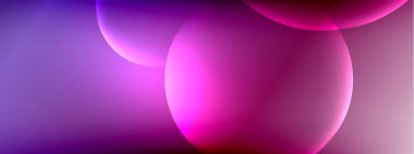 Vektör soyut arka plan sıvı baloncuk daireleri, gölgeler ve ışık efektleri ile sıvı gradyan. Metin için parlak tasarım şablonları