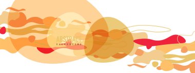 Moda sıvı biçimi, soyut tasarım şekilleri, pankartlar, broşürler, posterler, web iniş sayfaları, kapaklar veya pankartlar için dinamik vektör arkaplanı