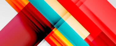 Gölge çizgileri, modern formlar, dikdörtgenler, kareler ve akışkan eğimlere sahip geometrik soyut arkaplanlar. Parlak renkli çizgiler serin arkaplanlar