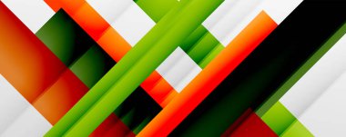 Gölge çizgileri, modern formlar, dikdörtgenler, kareler ve akışkan eğimlere sahip geometrik soyut arkaplanlar. Parlak renkli çizgiler serin arkaplanlar