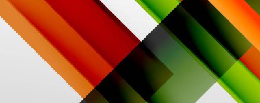 Gölge çizgileri, modern formlar, dikdörtgenler, kareler ve akışkan eğimlere sahip geometrik soyut arkaplanlar. Parlak renkli çizgiler serin arkaplanlar