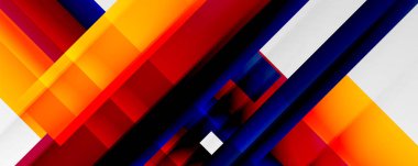 Gölge çizgileri, modern formlar, dikdörtgenler, kareler ve akışkan eğimlere sahip geometrik soyut arkaplanlar. Parlak renkli çizgiler serin arkaplanlar