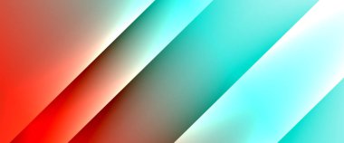 Dinamik diyagonal çizgileri olan akışkan eğimler soyut arkaplan. Dinamik ışık ve gölge efektleriyle parlak renkler. Vektör duvar kağıdı veya poster