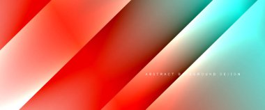 Dinamik diyagonal çizgileri olan akışkan eğimler soyut arkaplan. Dinamik ışık ve gölge efektleriyle parlak renkler. Vektör duvar kağıdı veya poster