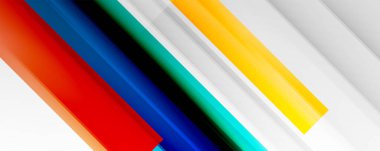 Gölge çizgileri, modern formlar, dikdörtgenler, kareler ve akışkan eğimlere sahip geometrik soyut arkaplanlar. Parlak renkli çizgiler serin arkaplanlar